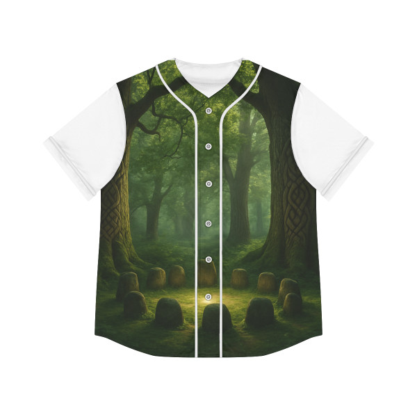 Mystical Celtic Grove - Women's Baseball Jersey (AOP)