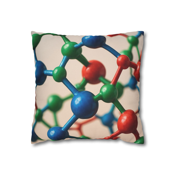 Molecular Symphony - Square Poly Canvas Pillowcase