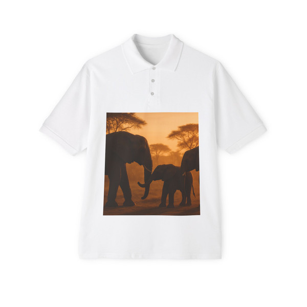 Gentle Giants at Dusk - Men's Piqué Polo