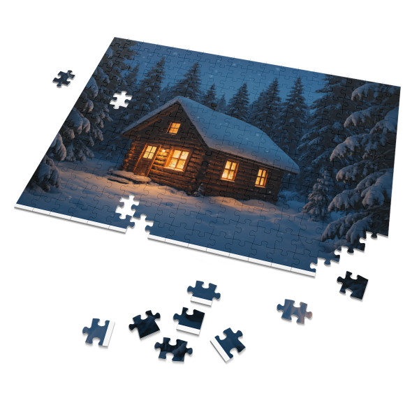 Winter Wonderland Magic - Jigsaw Puzzle with Tin