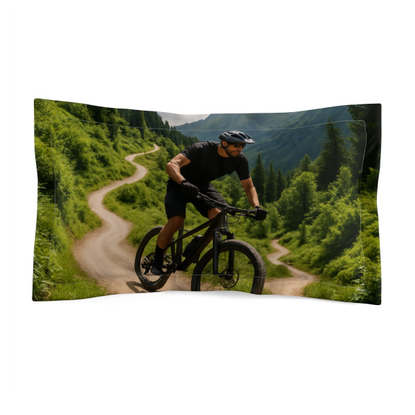 Pedal Power Journey - Microfiber Pillow Sham