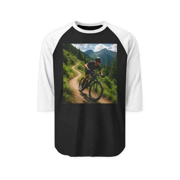 Pedal Power Journey - Unisex Three-Quarter Sleeve Raglan Shirt