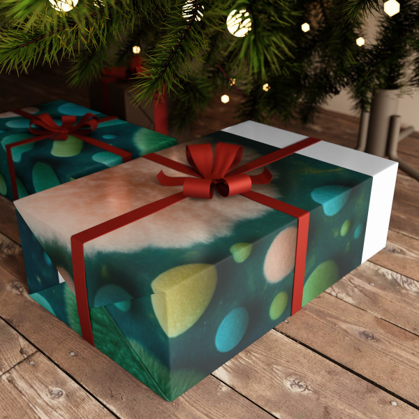 Microbial Galaxy - Gift Wrapping Paper Sheets, 1pc