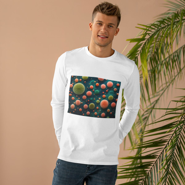 Microbial Galaxy - Men’s Base Longsleeve Tee 