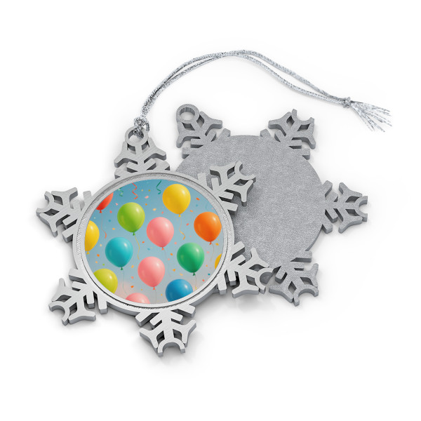 Balloon Wonderland - Pewter Snowflake Ornament