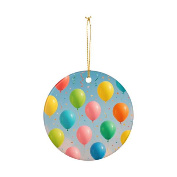 Balloon Wonderland - Ceramic Decoration Ornament, (1pc)