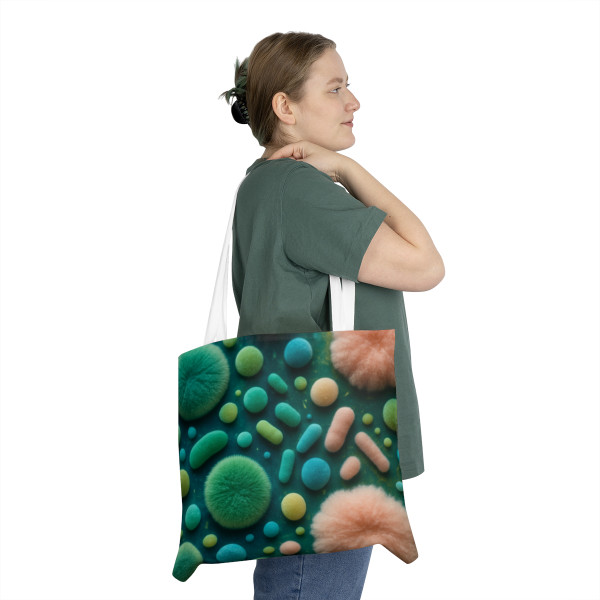 Microbial Galaxy - Shoulder Tote Bag (AOP)
