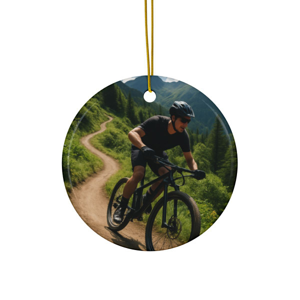 Pedal Power Journey - Ceramic Ornaments, 2-Side Print, (1pc, 3pcs, 5pcs, 10pcs)