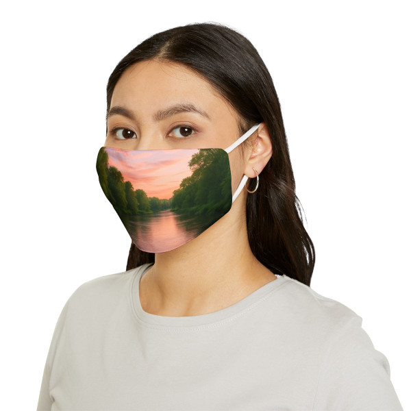 Nature's Grateful Embrace - Snug-Fit Polyester Face Mask