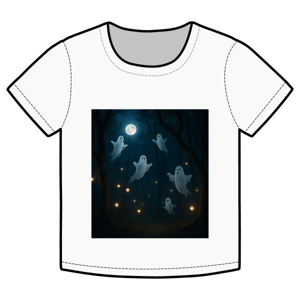 Spooky Forest Night - Organic Rib Baby Tee