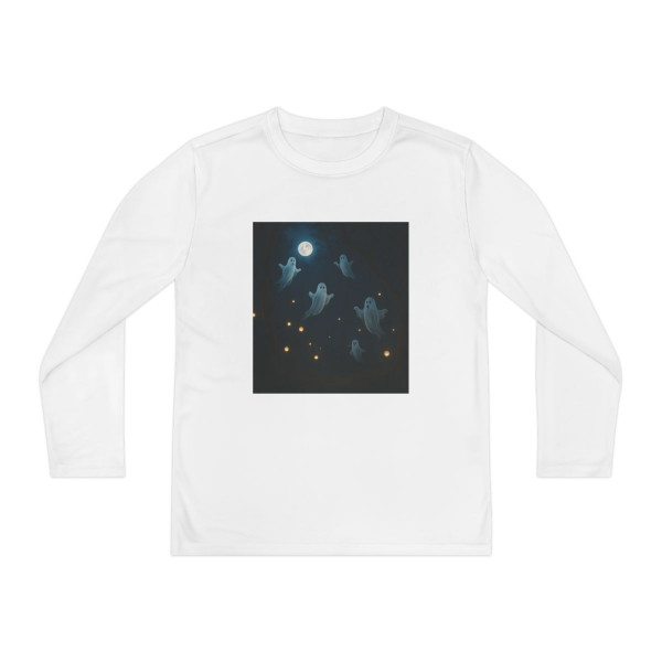 Spooky Forest Night - Youth Long Sleeve Competitor Tee