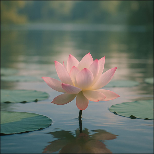 Serene Lotus Bliss - Custom Cut Acrylic Ornament