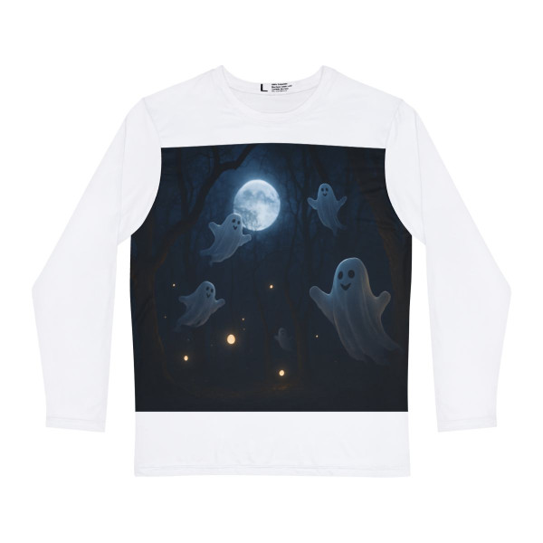 Spooky Forest Night - Men's Long Sleeve Shirt (AOP)