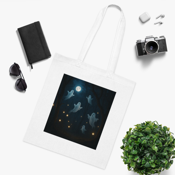 Spooky Forest Night - Cotton Tote