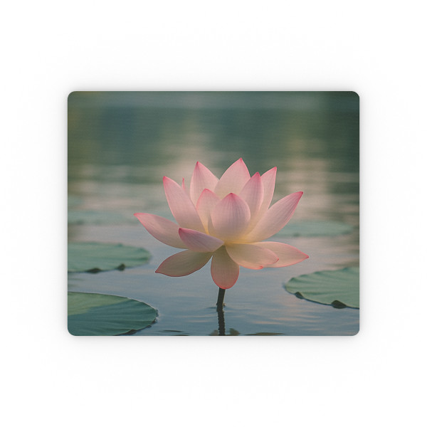 Serene Lotus Bliss - Rectangular Mouse Pad