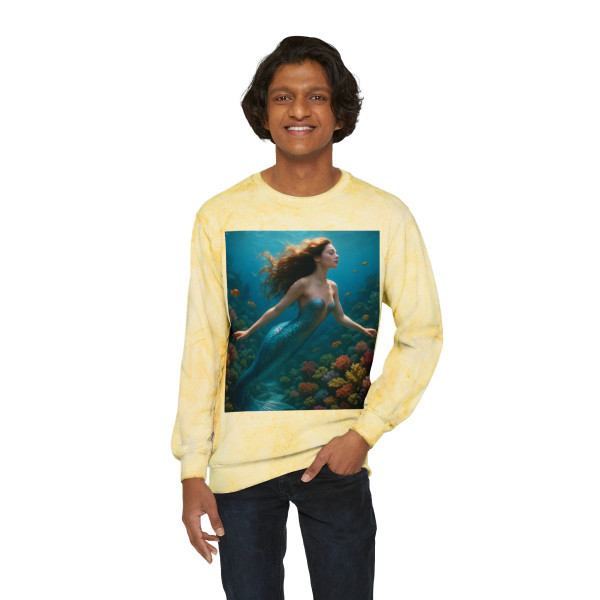 Ethereal Ocean Dance - Unisex Color Blast Crewneck Sweatshirt