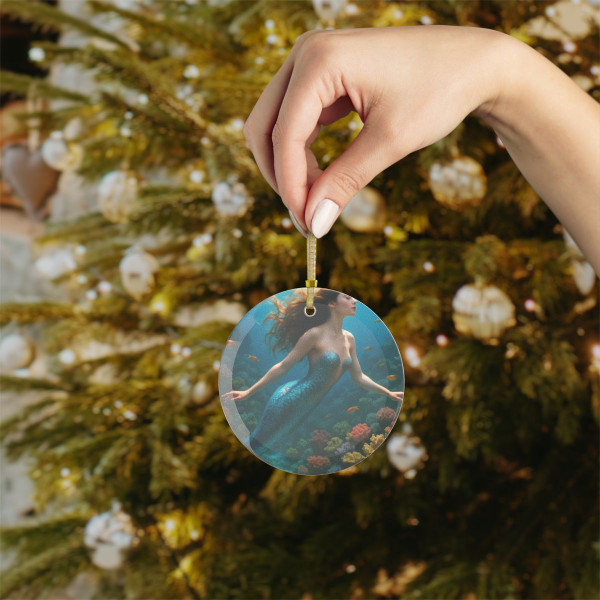 Ethereal Ocean Dance - Glass Ornaments