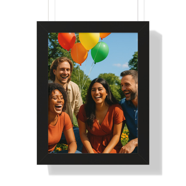 Joyful Connections - Framed Vertical Poster