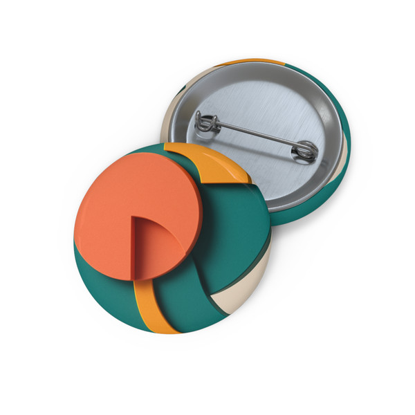 Geometric Cascade - Custom Pin Buttons