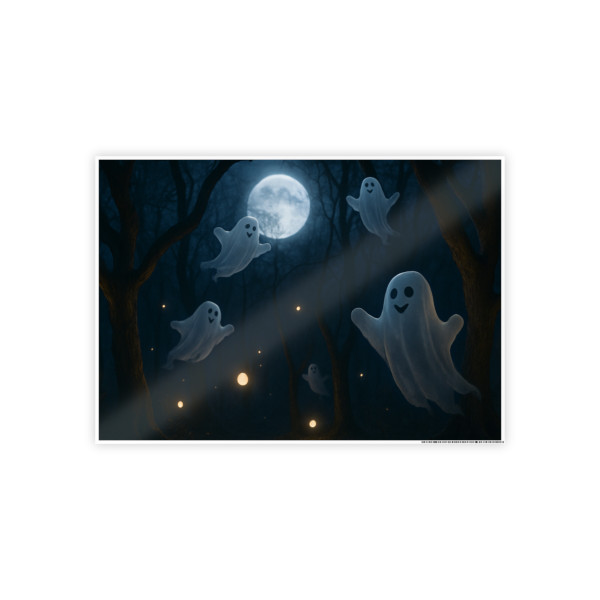 Spooky Forest Night - Gloss Posters