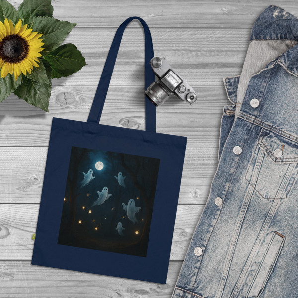 Spooky Forest Night - Organic Cotton Tote Bag