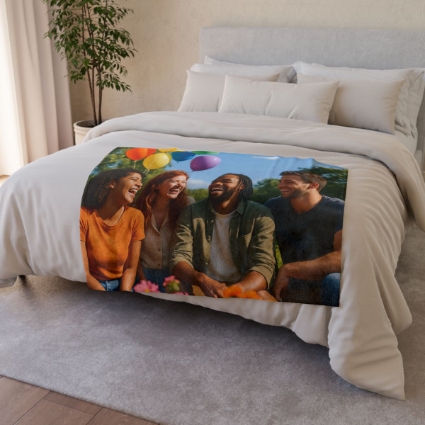 Joyful Connections - Soft Polyester Blanket