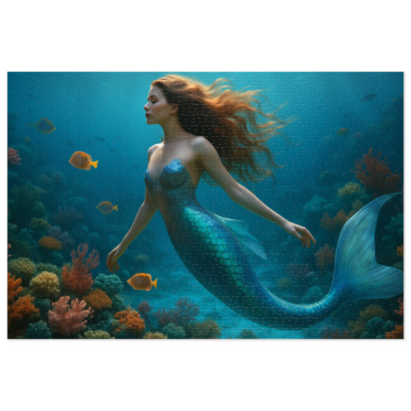 Ethereal Ocean Dance - Jigsaw Puzzle with Tin