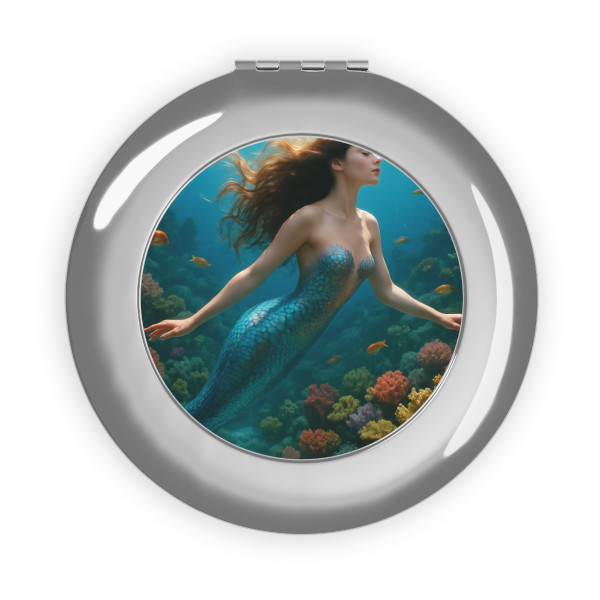 Ethereal Ocean Dance - Compact Travel Mirror