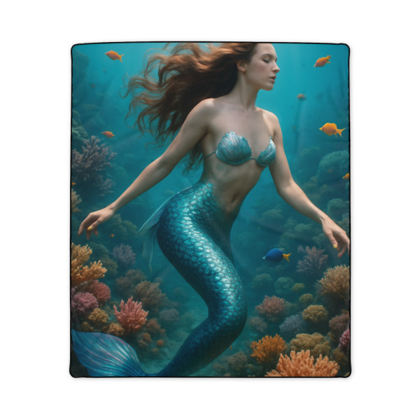 Ethereal Ocean Dance - Polyester Blanket