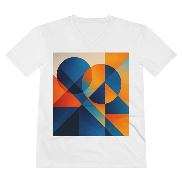 Chromatic Geometry Nexus - Men's Lightweight V-Neck Tee