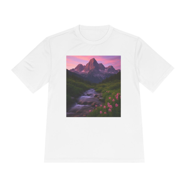 Serene Mountain Retreat - Unisex Moisture Wicking Tee