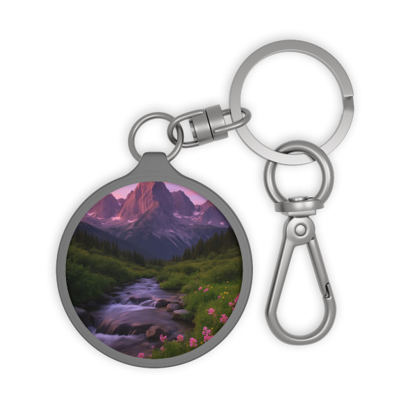 Serene Mountain Retreat - Keyring Tag