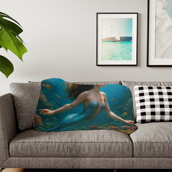 Ethereal Ocean Dance - Sherpa Blanket, Two Colors