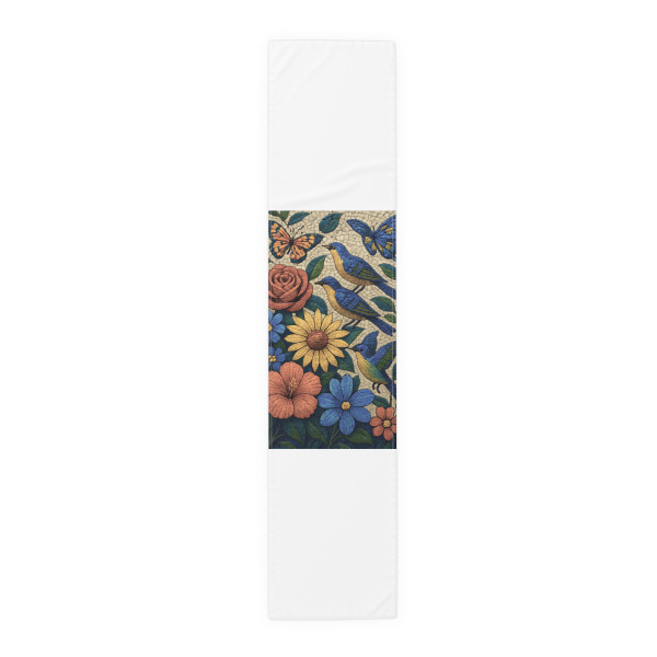Nature's Mosaic Symphony - Table Runner (Cotton, Poly)