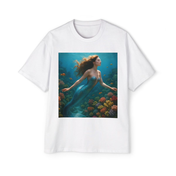 Ethereal Ocean Dance - Men's Heavy Oversized Tee