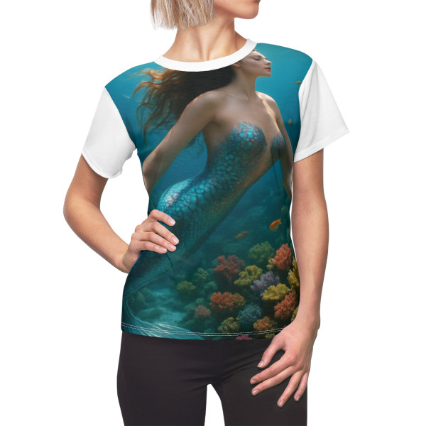 Ethereal Ocean Dance - Women's Cut & Sew Tee (AOP)