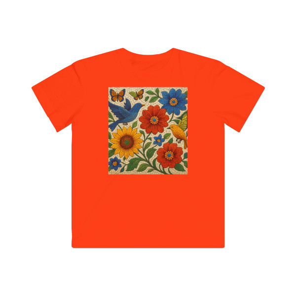 Nature's Mosaic Symphony - Kids Fine Jersey Tee