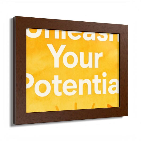Unleash Your Potential - Framed Poster, Multi-Color
