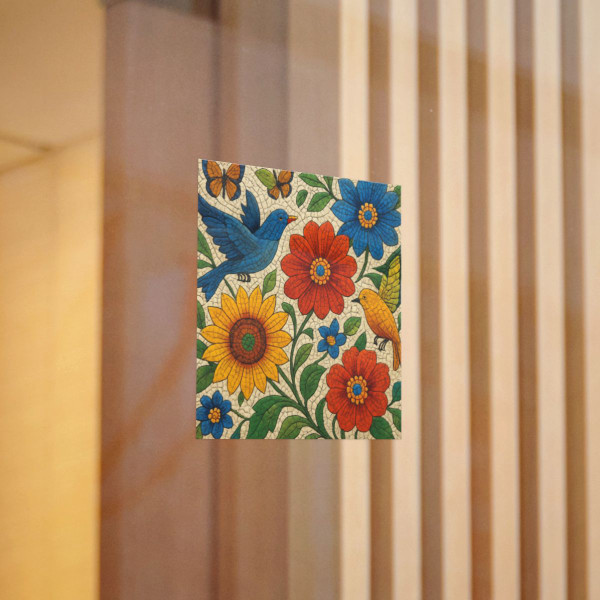 Nature's Mosaic Symphony - Die-Cut Stickers, (DTF)