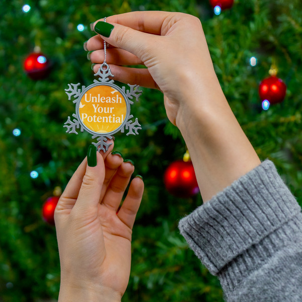 Unleash Your Potential - Pewter Snowflake Ornament
