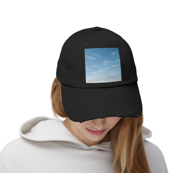 Serene Horizon - Unisex Distressed Cap