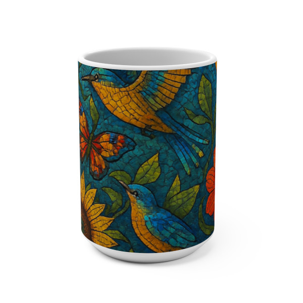 Nature's Mosaic Symphony - Mug 15oz