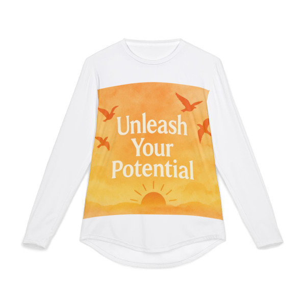 Unleash Your Potential - Men's UV Protection Long Sleeve Shirt (AOP)