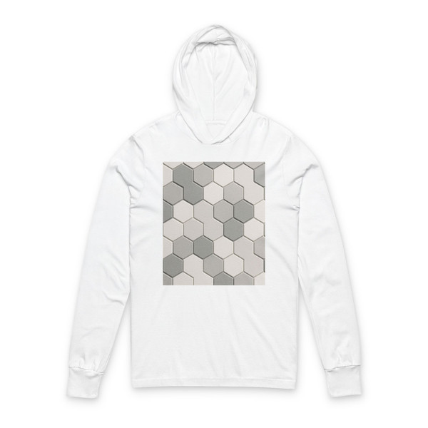Geometric Rhythm - Unisex Hooded Long Sleeve Tee