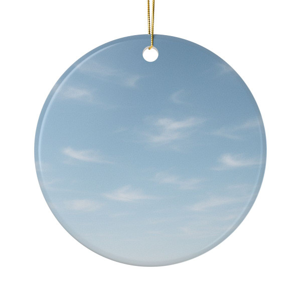 Serene Horizon - Ceramic Ornaments, 1-Side Print