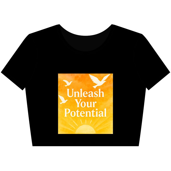 Unleash Your Potential - Women’s Poly-Cotton Crop Tee