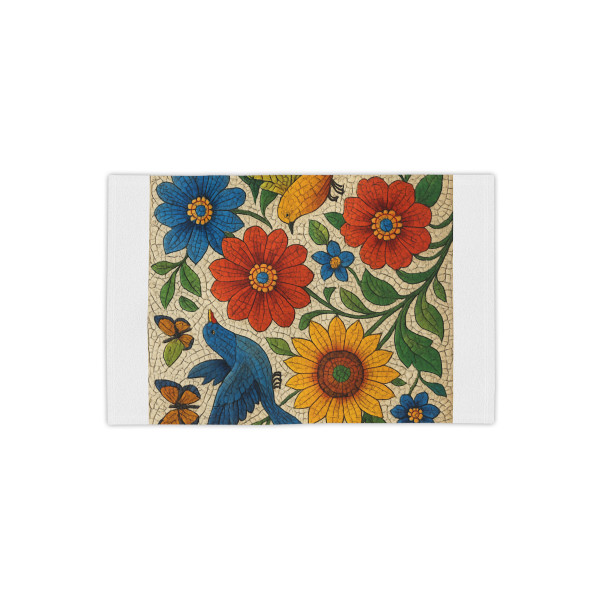 Nature's Mosaic Symphony - Beach Towels