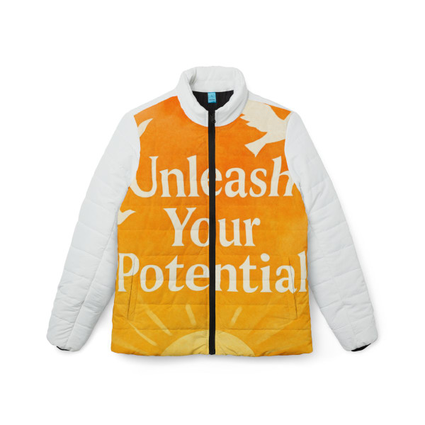 Unleash Your Potential - Women’s Puffer Jacket (AOP)