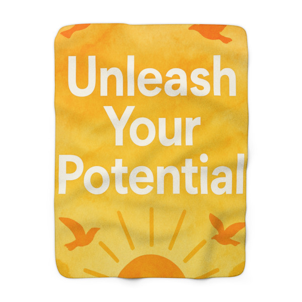 Unleash Your Potential - Sherpa Fleece Blanket