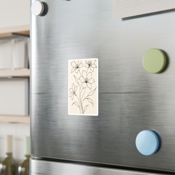 Serene Floral Flow - Kiss-Cut Vinyl Decals